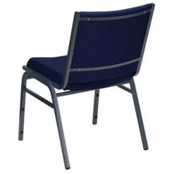Bowery Hill Fabric/Metal Multipurpose Stacking Guest Chair In Navy -CYMAX Sales 1816779 5 L