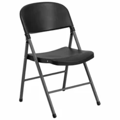 Bowery Hill Folding Chair In Black
