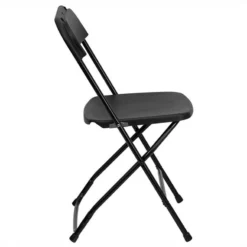Bowery Hill Premium Plastic Folding Chair In Black 9 Bowery Hill Premium Plastic Folding Chair In Black -CYMAX Sales 1816815 2 L