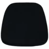 Bowery Hill Soft Black Fabric Chiavari Chair Cushion -CYMAX Sales 1816816 L