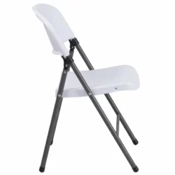 Bowery Hill Plastic Folding Chair In Gray And White 9 Bowery Hill Plastic Folding Chair In Gray And White -CYMAX Sales 1816846 1 L