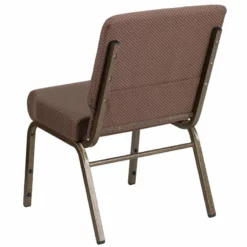 Bowery Hill Church Chair In Brown -CYMAX Sales 1816884 2 L