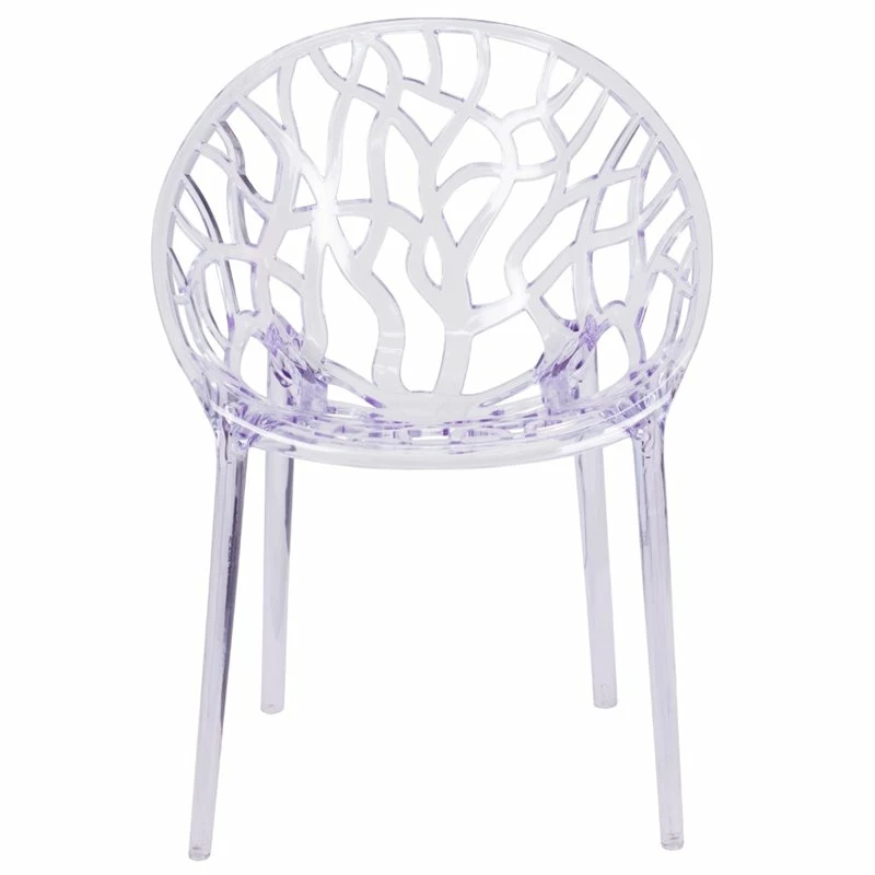 Bowery Hill Transparent Stacking Side Dining Chair 6 Bowery Hill Transparent Stacking Side Dining Chair - Image 4