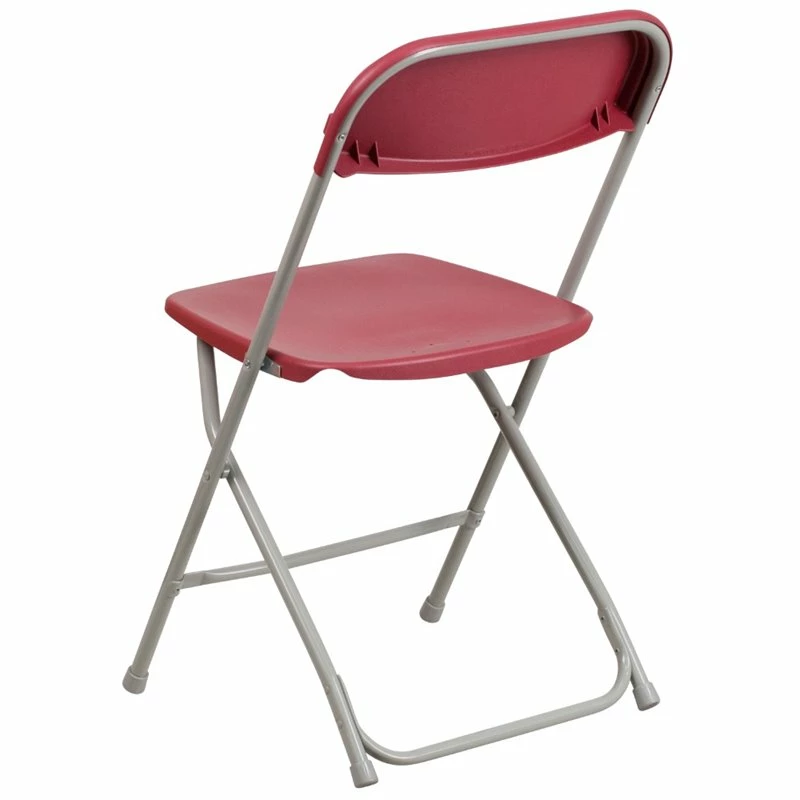 Bowery Hill Plastic Folding Chair In Red 5 Bowery Hill Plastic Folding Chair In Red - Image 3