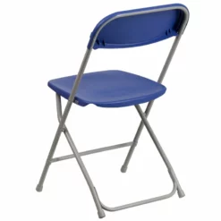 Bowery Hill Plastic Folding Chair In Blue 8 Bowery Hill Plastic Folding Chair In Blue -CYMAX Sales 1817147 2 L