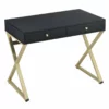 Bowery Hill Writing Desk In White And Brass 2 Bowery Hill Writing Desk In White And Brass -CYMAX Sales 1817849 L