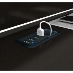 Pemberly Row 3 Piece Office Set In Espresso Oak -CYMAX Sales 1819953 3 L