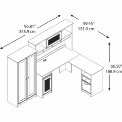 Pemberly Row 3 Piece Office Set In Espresso Oak -CYMAX Sales 1819953 7 L