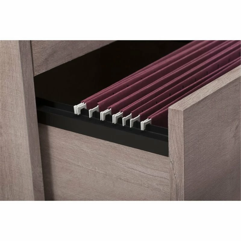 Pemberly Row 2-Piece Engineered Wood Computer Desk & File Cabinet In Gray 5 Pemberly Row 2-Piece Engineered Wood Computer Desk & File Cabinet In Gray - Image 3