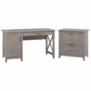 Pemberly Row 2-Piece Engineered Wood Computer Desk & File Cabinet In Gray 1 Pemberly Row 2-Piece Engineered Wood Computer Desk & File Cabinet In Gray -CYMAX Sales 1819959 L