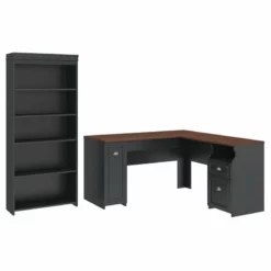 Pemberly Row 2 Piece Office Set In Antique Black