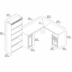 Pemberly Row 2 Piece Office Set In Antique White -CYMAX Sales 1819969 5 L