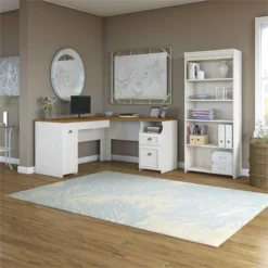 Pemberly Row 2 Piece Office Set In Antique White -CYMAX Sales 1819969 L