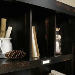 Pemberly Row Computer Desk With Hutch In Char Pine -CYMAX Sales 1820011 19 L