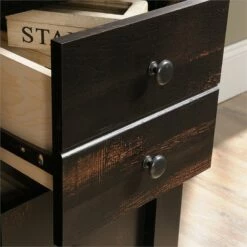 Pemberly Row Computer Desk With Hutch In Char Pine -CYMAX Sales 1820011 22 L