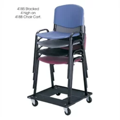 Pemberly Row Stacking Chair In Blue (Set Of 4) -CYMAX Sales 1820141 2 L