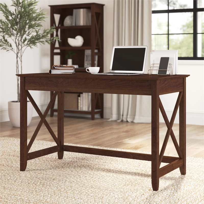 Key West 48W Writing Desk In Dark Gray Hickory - Engineered Wood 11 Key West 48W Writing Desk In Dark Gray Hickory - Engineered Wood - Image 9