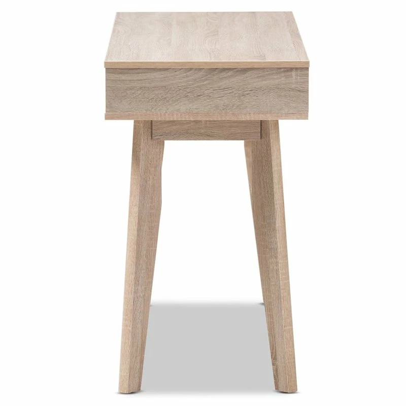 Hawthorne Collection 2 Drawer Wood Study Desk In Light Brown And Gray 7 Hawthorne Collection 2 Drawer Wood Study Desk In Light Brown And Gray - Image 5