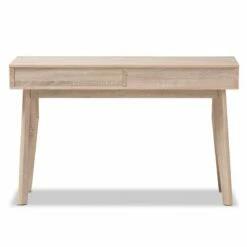 Hawthorne Collection 2 Drawer Wood Study Desk In Light Brown And Gray 14 Hawthorne Collection 2 Drawer Wood Study Desk In Light Brown And Gray -CYMAX Sales 1823432 5 L