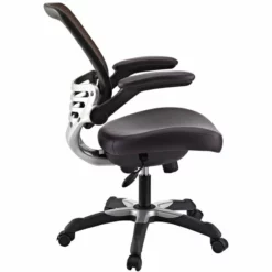 Hawthorne Collection Faux Leather Mesh Office Chair In White -CYMAX Sales 1823708 1 L 1