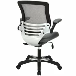 Hawthorne Collection Faux Leather Mesh Office Chair In White -CYMAX Sales 1823709 7 L 1