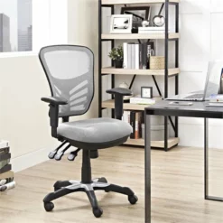 Hawthorne Collection Mesh Fabric Office Chair In Gray 29 Hawthorne Collection Mesh Fabric Office Chair In Gray -CYMAX Sales 1823717 3 L
