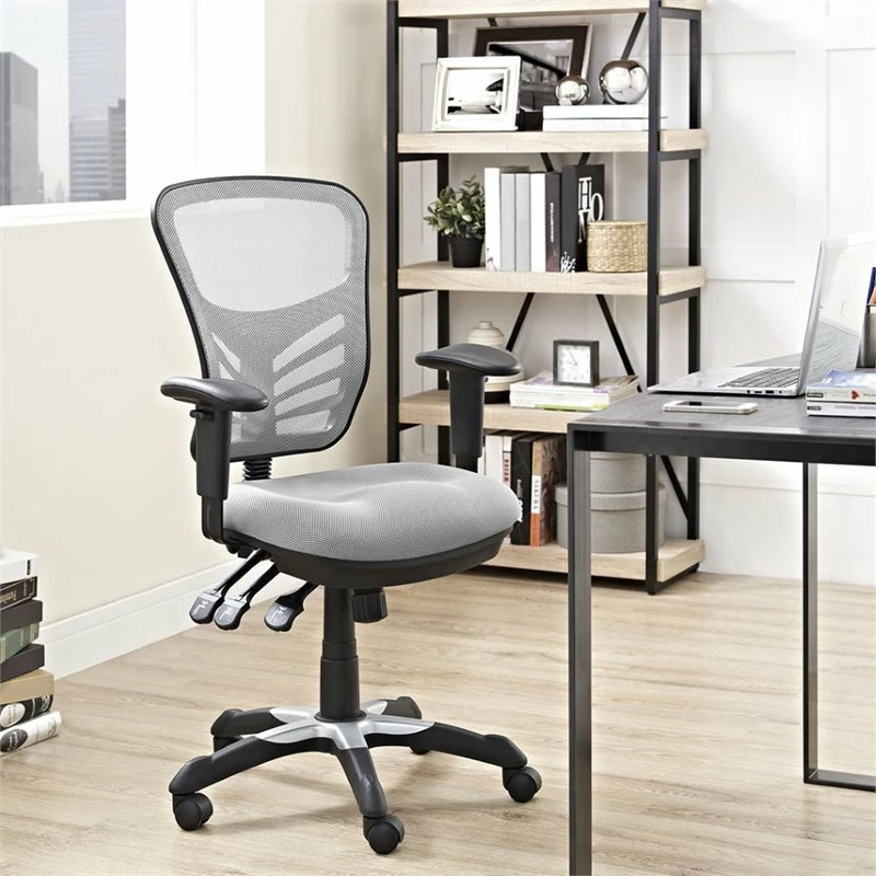 Hawthorne Collection Mesh Fabric Office Chair In Gray 14 Hawthorne Collection Mesh Fabric Office Chair In Gray - Image 12