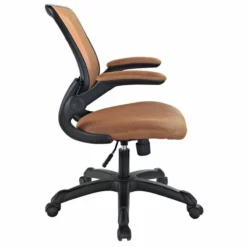 Hawthorne Collections Modern Mesh Fabric Office Chair In Brown -CYMAX Sales 1823723 6 L 2