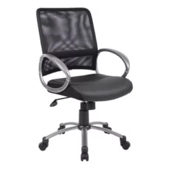 Scranton & Co Contemporary Faux Leather/Mesh Task Office Chair In Black