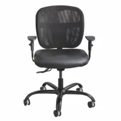 Scranton & Co Intensive Use Mesh Task Office Chair In Black Vinyl