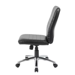 Scranton & Co Vinyl Adjustment Seat Height Retro Task Chair In Black -CYMAX Sales 1825429 7 L