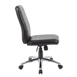Scranton & Co Vinyl Adjustment Seat Height Retro Task Chair In Black -CYMAX Sales 1825429 8 L