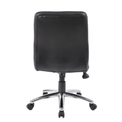 Scranton & Co Vinyl Adjustment Seat Height Retro Task Chair In Black -CYMAX Sales 1825429 9 L