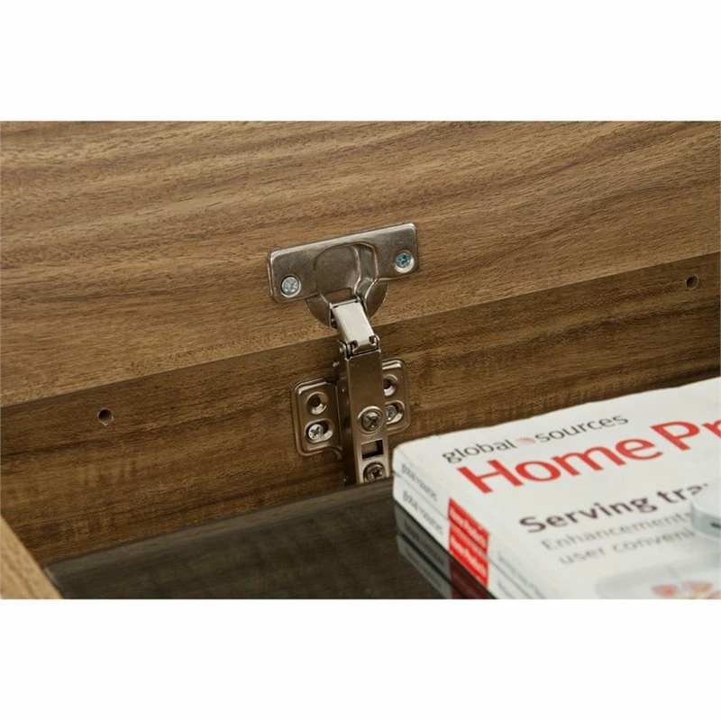 Scranton & Co Contemporary Wood Compact Computer Desk In Walnut 5 Scranton & Co Contemporary Wood Compact Computer Desk In Walnut - Image 3