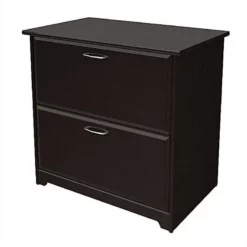 Bush Furniture Cabot 2 Piece Office Set With Filing Cabinet And Desk In Espresso Oak -CYMAX Sales 1826521 10 L