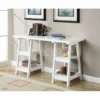 Convenience Concepts Designs2Go Double Trestle Desk In White Wood Finish 1 Convenience Concepts Designs2Go Double Trestle Desk In White Wood Finish -CYMAX Sales 1826583 1 L