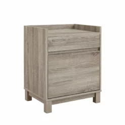 Linon Tracey 3 Piece Transitional Office Set In Rustic Gray -CYMAX Sales 1829750 1 L 1