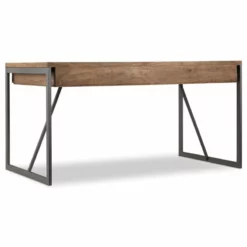 Hooker Furniture Writing Desk In Medium Wood And Gray