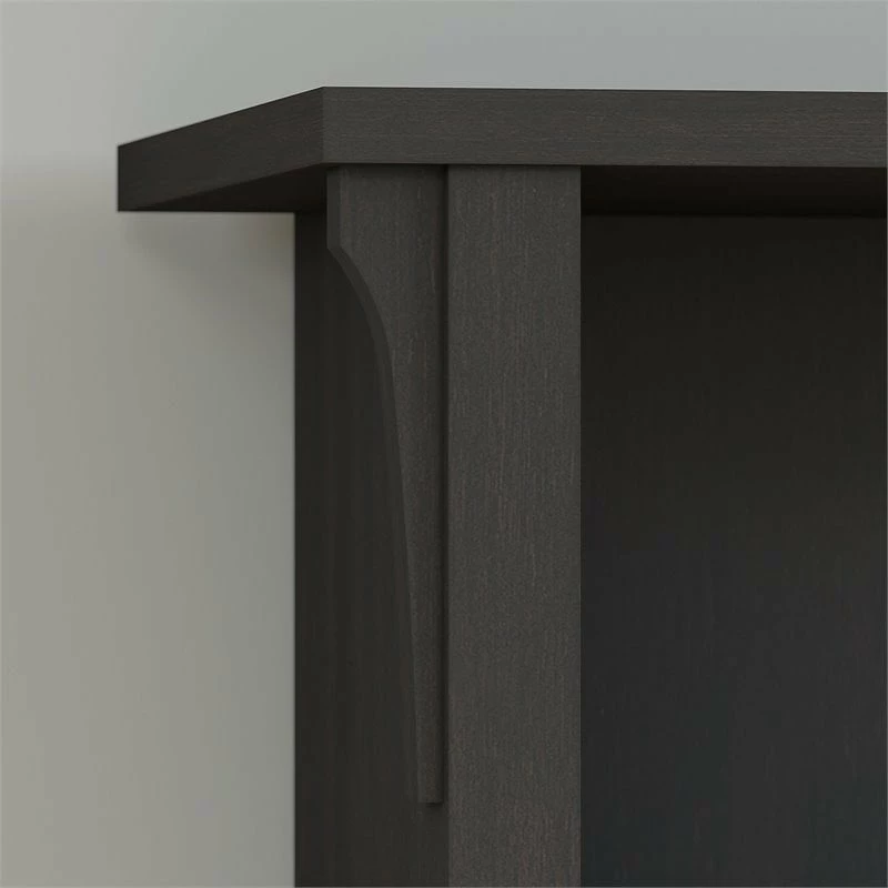 Salinas 60W L Desk W/ File Cabinet & Bookcase In Antique White - Engineered Wood 7 Salinas 60W L Desk W/ File Cabinet & Bookcase In Antique White - Engineered Wood - Image 5