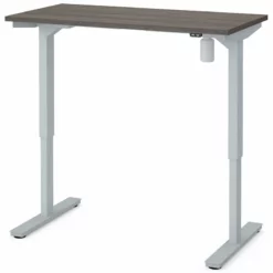 Bestar 60" Electric Adjustable Standing Desk In Bark Gray -CYMAX Sales 1841293 L 1