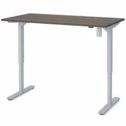 Bestar 60" Electric Adjustable Standing Desk In Bark Gray