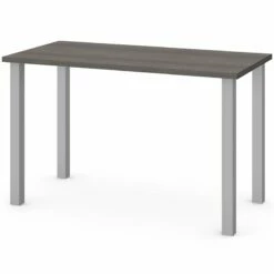 Bestar 48" Writing Desk In Bark Gray 8 Bestar 48" Writing Desk In Bark Gray -CYMAX Sales 1841310 L