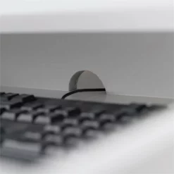 Leick Home Sturdy Wood Corner Computer/Writing Desk In Smoke Gray Oak -CYMAX Sales 1845332 6 L