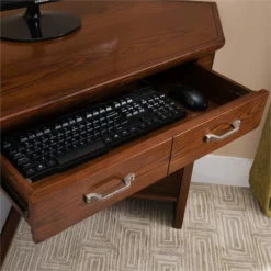 Leick Riley Holliday Corner Computer Desk In Rustic Autumn -CYMAX Sales 1845336 13 L