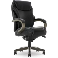 La-Z-Boy Hyland Executive Office Chair With AIR Technology Jet Black -CYMAX Sales 1849326 20 L