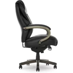 La-Z-Boy Hyland Executive Office Chair With AIR Technology Jet Black -CYMAX Sales 1849326 21 L