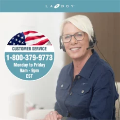 La-Z-Boy Hyland Executive Office Chair With AIR Technology Jet Black -CYMAX Sales 1849326 25 L