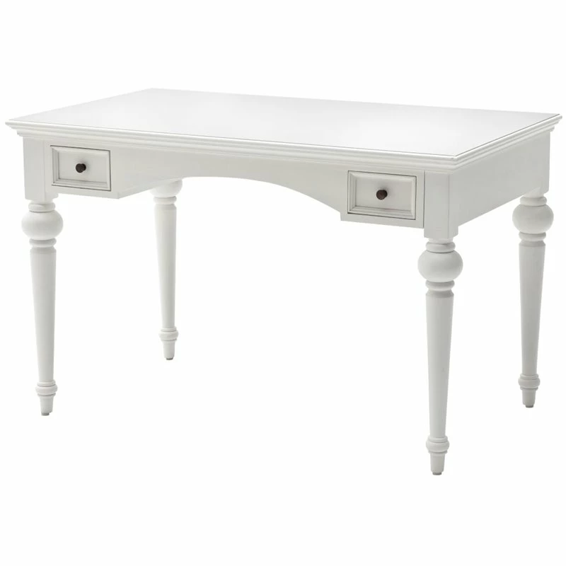 NovaSolo Provence Writing Desk In Pure White 3 NovaSolo Provence Writing Desk In Pure White