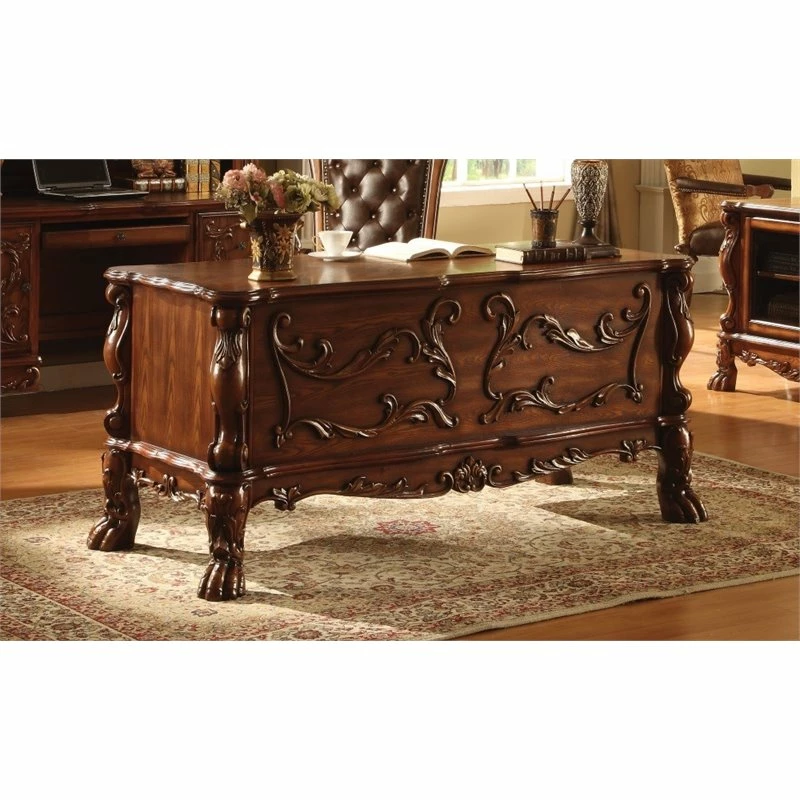 Bowery Hill Executive Desk In Cherry Oak 3 Bowery Hill Executive Desk In Cherry Oak