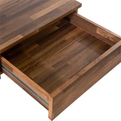 Furniture Of America Riley Wood 3-Drawer Writing Desk With USB In Oak And Black -CYMAX Sales 1866974 5 L